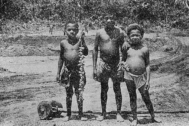 ベレンへ行く途中であった原住民の子供たち